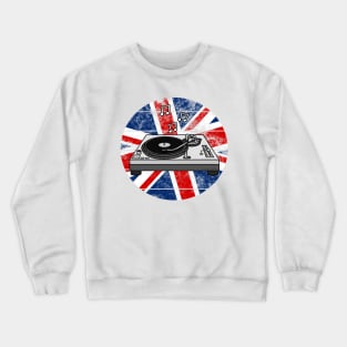 DJ Music Producer UK Flag Britain British Musician Crewneck Sweatshirt